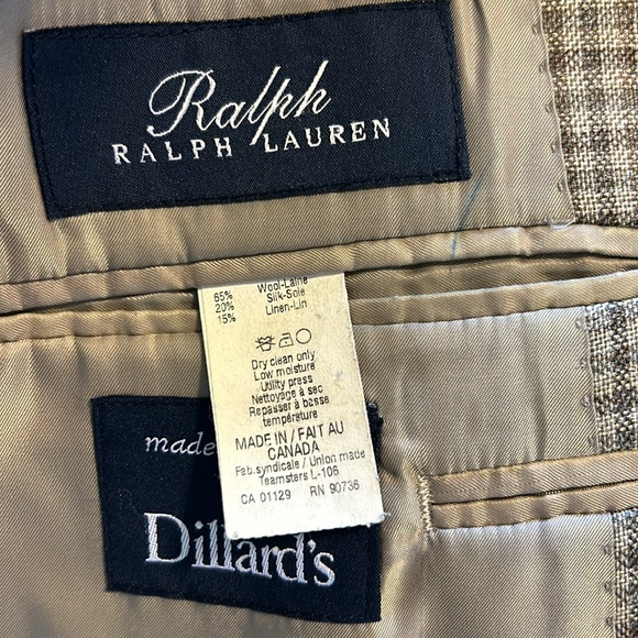 Ralph Ralph Lauren | Men's Wool Silk and Linen Blend Blazer | Size 40R - Picture 14 of 14